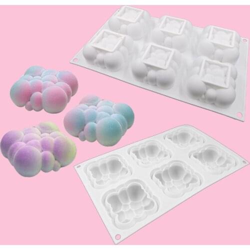 6 Even Clouds Mousse Silicone Cake Decorating Mold For Baking Mould Dessert Mousse Pastry Pan Bakewar Tools Kitchen Tools Acces