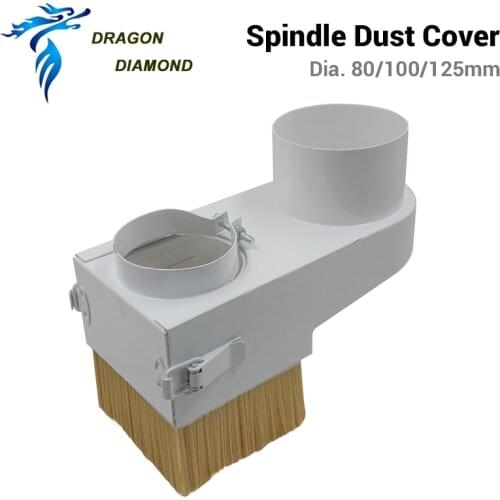 Free Postage Spindle Dust Shoe Cover Brush For CNC Router Spindle Dia. 80 -125 mm Vacuum Cleaner CNC Router Milling Machine Tool