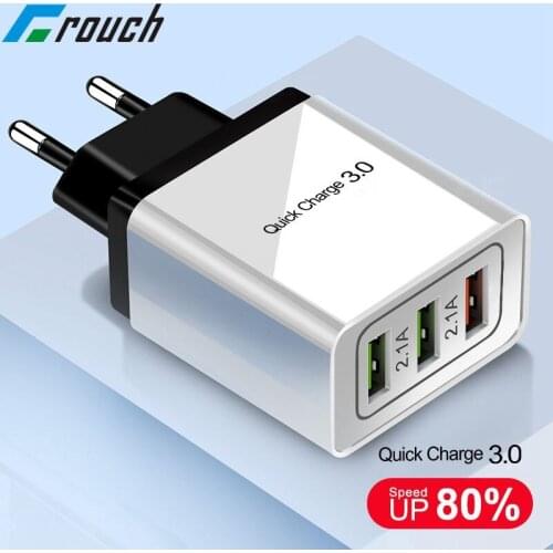 Quick Charge 3.0 QC 3.0 US EU Plug USB Wall Fast Travel Charger for apple iPhone Samsung s8 s9 note8 Nokia 6 X6 7 LG G6 charger