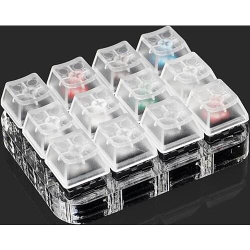 Cherry MX Switch Tester 12 Key Switch Sampler Mechanical Keyboards Switch Testing Tool Display Stand with Translucent Keycaps