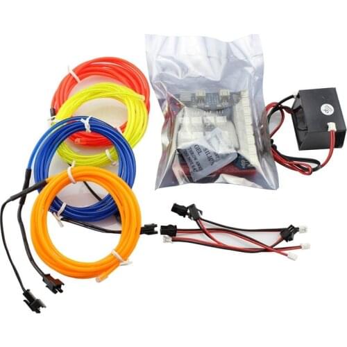 Elecrow 8-Channel EL Shield Kit for Arduino 5V Inverter EL Wires 2M Adaptor Electronic Luminescence Colorful LED DIY Project