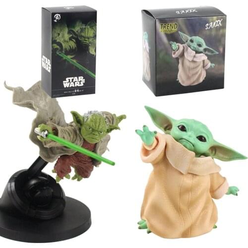 8cm 15cm Star Wars Figure Toys Master Yoda Baby Force Awaken Model Dolls Birthday Gifts