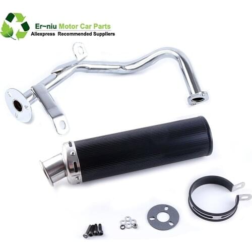 GY6 50 80 Scooter Performance Exhaust full System Gy6 50cc 137qma 139qmb engine Chinese Scooter Parts