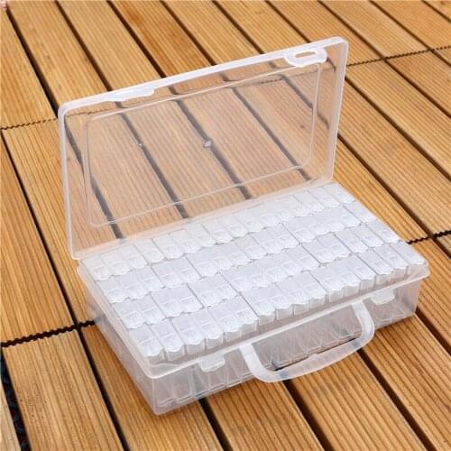 5D Diamond Painting Cross Stitch Accessories Box DIY Daimond Embroidery Mosaic Tools Bead Transparent Plastic Drill Storage Box