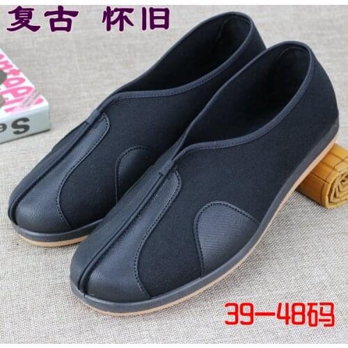 Unisex martial arts sneaker Kung fu tai chi wushu shoes taiji zen lay shaolin monks kungfu shoes black