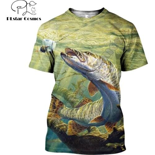 2020 summer Fashion Men t shirt 3D Printed Beautiful pattern Fishing T shirts Unisex Harajuku Short sleeve shirt Casual tops