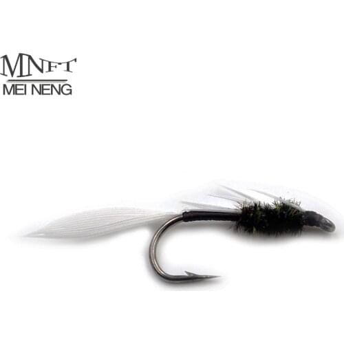 MNFT 10Pcs Brown Green Body NYmph Trout Flies Fly Fishing Lures Hook #6 Outdoor Fly Fishing Lure