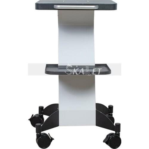 Newest Salon Use PVC Beauty Salon Trolley Pedestal Rolling Cart Wheel Aluminum Stand for Skin Care RF Beauty Equipment