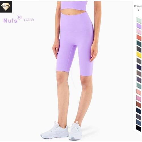 2021 New Colors Five-point Pants Lulu Yoga Pants Women High Waist Nude Feeling Gym Yoga Shorts Breathable Sports Fitness Shorts