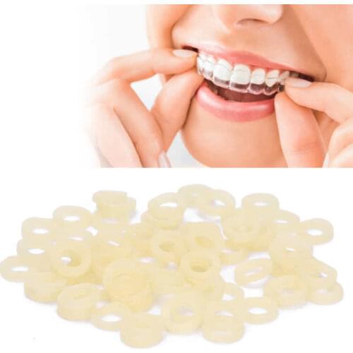 100pcs/Bag Orthodontic Rubber Bands Elastic Rubberbands for Braces Supplies Oral Care Tool Teeth Protection Cover Accessories