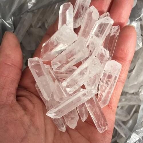 100g 100% natural clear rock quartz Crystal gemstone point Metaphysical chakra Healing rough stone shards for jewelry making