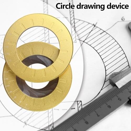 Professional Adjustable Circle Drawing Ruler Measuring Tool Round Stainless Steel Compass Circle Drawing Tool