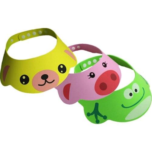 Baby shower cap, childrens waterproof cap, shampoo, hair care, eye protection, adjustable sun visor, shampoo cap