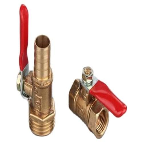 Red handle Ball valve Small valve Faucet Switch 1 point 2 points 1/4 Release venting water pipe