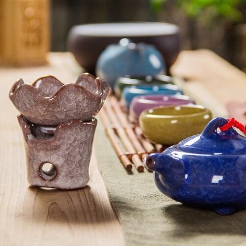 Tea Strainer Filter Ice Crack Ceramic Tea Infuser Teaware Tea Leak Teapot Loose Tea Leaf Spice Tea Set Accessories