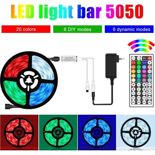LED Strip Lights 20M RGB 5050 SMD Flexible Ribbon Remote Control TV Background Bar led strip lights decoration for wall bedroom