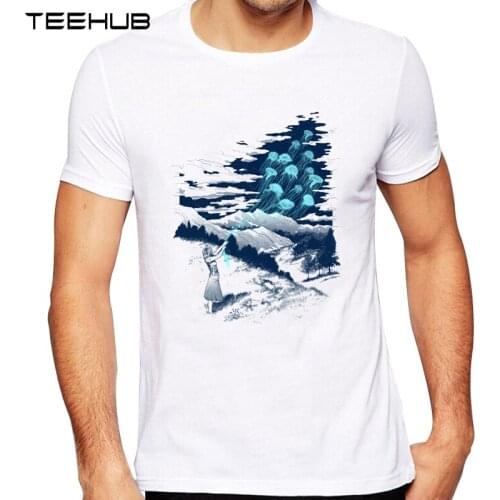 TEEHUB Mens New Fashion Release the Jellyfish Design Short Sleeve T-Shirt Cool Printed Tops Hipster Tee Shirts