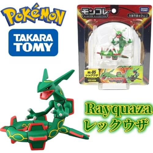 TOMY ML-05 Legendary Pokemon Figures Ruby And Sapphire Domineering Rayquaza Toys High-Quality Model Anime Collection Gifts