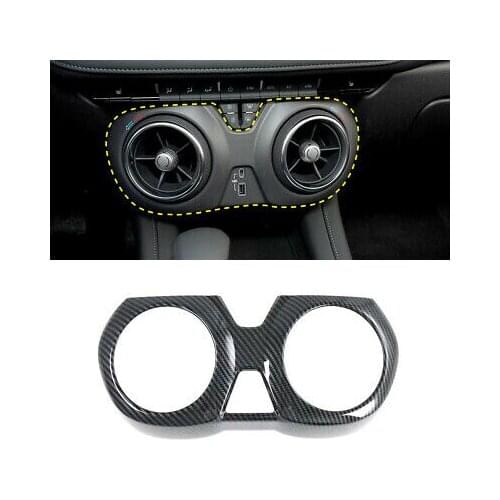 Carbon Fiber Inner Middle Console Air Vent Cover For Chevrolet Blazer 2019-2020