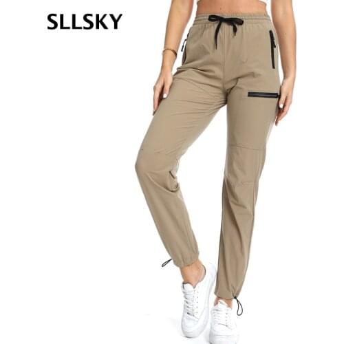 SLLSKY Street Style Pencil Pants Women Casual Jogger High Waist Female Trousers Ladies Loose Cargo Pants Dropshipping Pants