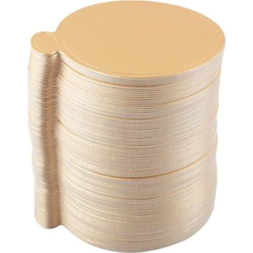 100pcs/Set Round Mousse Cake Boards Gold Paper Cupcake Dessert Displays Tray Wedding Birthday Cake Pastry Decorative Tools Kit
