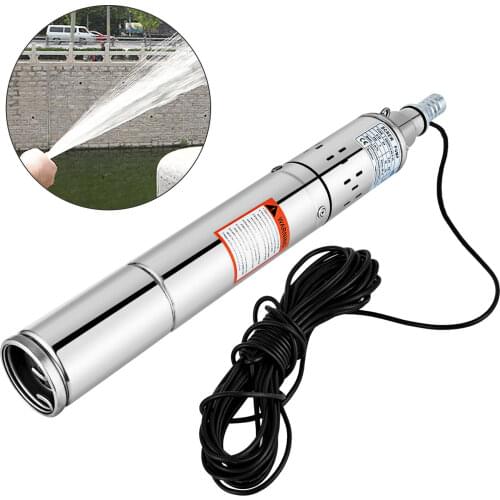 220V 0.25KW Submersible water pump 250W Deep Well Pump 80m Deep Well Pump 20m/h With 20m Cable