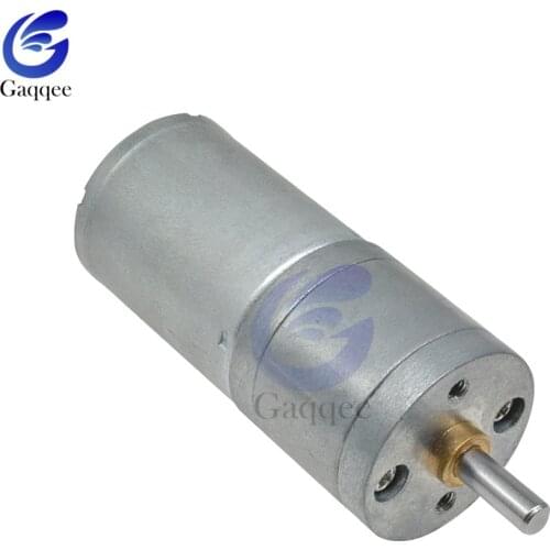 25GA370 DC 12V Gear Motor Geared with Encoder Low Speed Disc Large Power High Torque DIY Toys Micro Gearbox Reducer Electric Mo