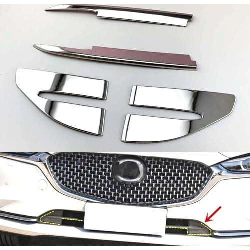 4Pcs Stainless Steel Car Accessory For Mazda Atenza 2020 Car Front Grill Grille Trim Strips Sticker Car Styling