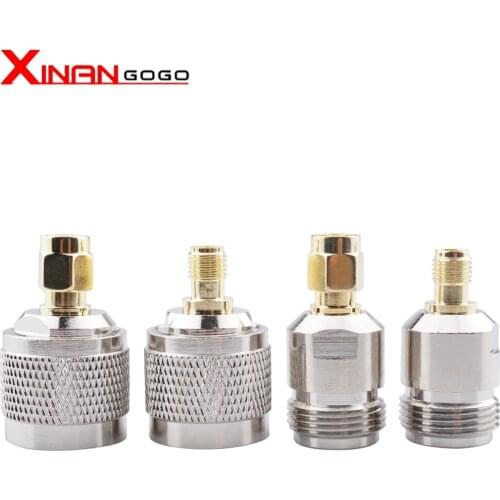 4pcs/Set N to SMA Adapter RF Coaxial Connector SMA Male Female to N Male Female 4 Type Test Converter