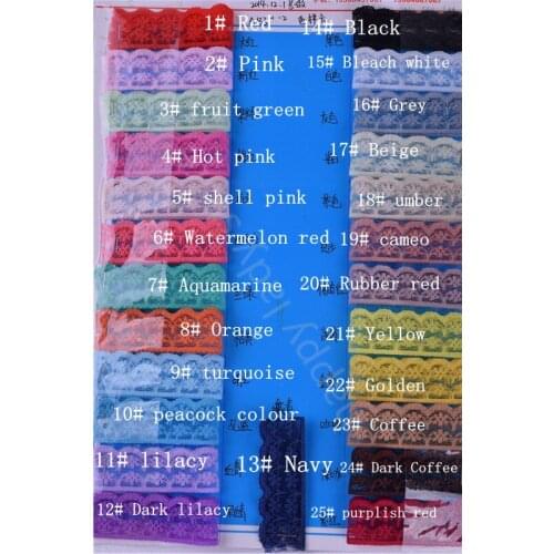 600yard various colors Yard Handicrafts Embroidered Net Lace Trim Ribbon. 25colors
