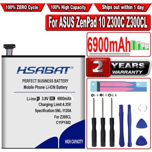 HSABAT C11P1502 6600mAh Battery for ASUS ZenPad 10 Z300C Z300CL Z300CG Z300M P023 P01T 10.1 within tracking number