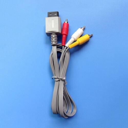 Good quality,New Audio Cord For Nintendo Wii Game 1.8m Video AV Composite 3-RCA Cable Console