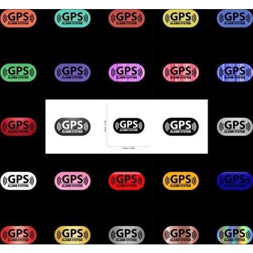 Rylybons 16*8CM Car Styling GPS Alarm System Alert Car Sticker Motorcycle Decoration Personalized Warning Accessories Stickers