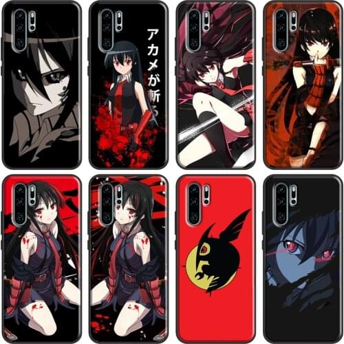 Anime Akame Ga Kill Case For Huawei P20 P30 P40 Lite P Smart 2019 2021 Nova 5T Honor 20 Pro 8A 8X 9X 10i Coque