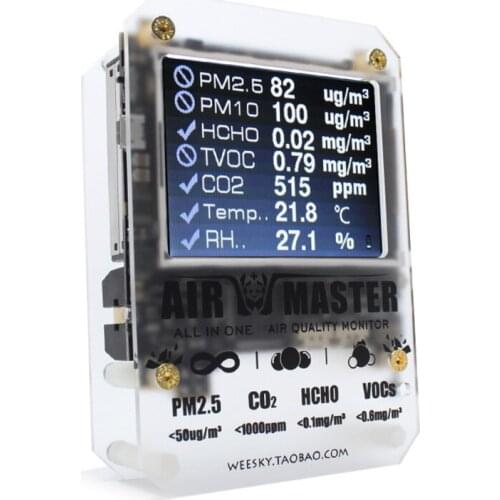 Am7 Air Master Formaldehyde Detector Indoor Air Quality PM2.5 Monitor Laser Haze Dart Tester Home Office Air Quality Analyzer