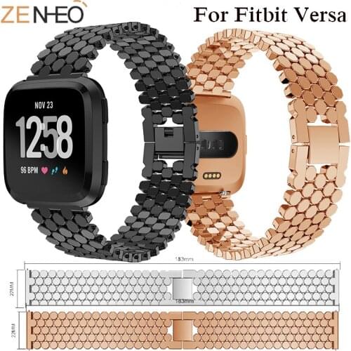 For Fitbit Versa alloy metal bracelet smart bracelet watch bracelet watch strap replacement Smartwatch Fitness accessories