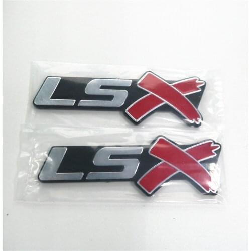 Forten Kingdom 2 Pieces Car Letter LSX ABS Fender Side Emblem Badge Sticker Auto Accessories Nameplates Logo For Decal