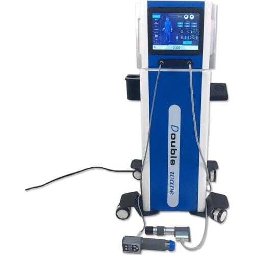 Physiotherapy Pneumatic Combine Electromagnetic Shockwave Therapy Double Wave Machine For Pain Relief