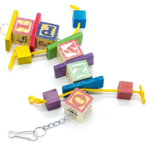 Bird Toy For Parrot And Conure Stand Budgie Parakeet Supplies Cage Decoration Building Blocks Accessories dla papug papagei