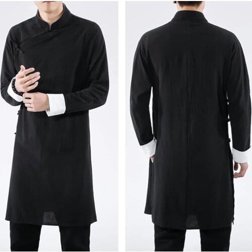 IP MAN Cotton Chinese kung fu garment outfit robes tai chi uniforms taoist robe wushu kung fu gown Wing Chun suits clothing