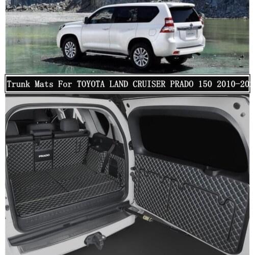For TOYOTA LAND CRUISER PRADO 150 FJ150 5 7 Seats 2010-2021 Full Rear Trunk Tray Liner Cargo Mat Floor Protector Foot Pad Mats