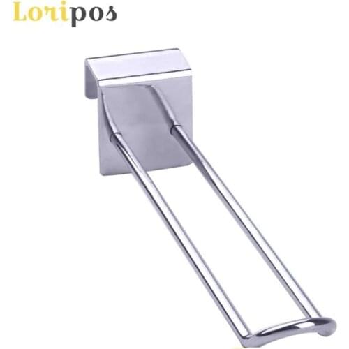 Shelf Hook Mount Squre Tube Pipe Buckle Metal Plating Rack Shelf Hanging Organizers Loop Hook Shelf Mounting Brackets Hardware