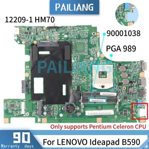 90001038 For LENOVO B590 12209-1 90001038 SJTNV Mainboard Laptop motherboard DDR3 tested OK
