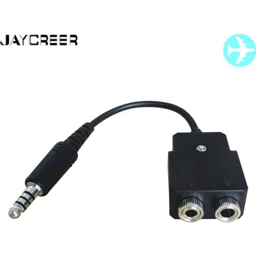 JayCreer General Aviation to Helicopter Headset Adapter
