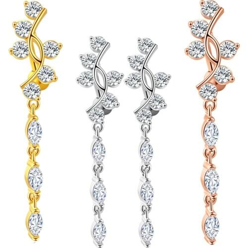 14G Dangle Belly Button Rings for Women Steel Clear CZ Barbell Piercing Dangle Reverse Curved Navel Barbell Body Jewelry