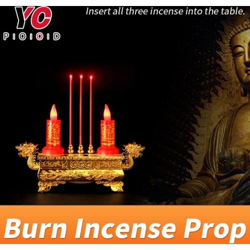 YOPOOD Burn Incense Prop real life room escape props insert all three incense into the table to unlock Takagism game supplier