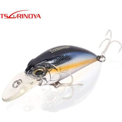 TSURINOYA Fishing Lure DW30 CRANK Floating Minnow Wobbler Crankbait Hard Lure 70mm 15g 6 Colors Professional Bass Pike Lure