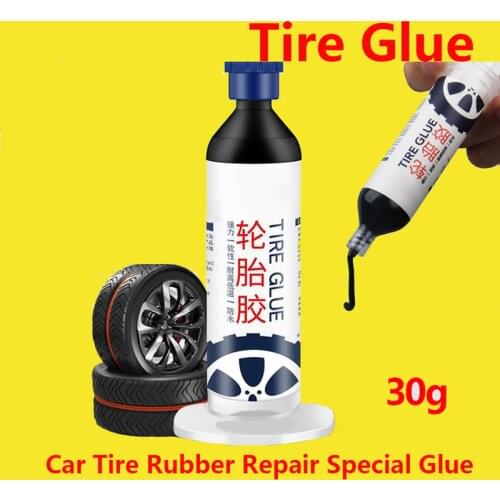 Repair Tire Strong Glue 30g Car Tire Rubber Repair Special Glue Repair Tire Side Hard Damage Glue Repair Crack Filling Adhesive