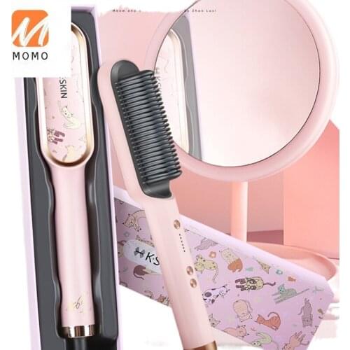 Straight Comb Plywood Straight Hair Curls Dual-Purpose Artifact Hair Curler Does Not Hurt Hair Anion Lazy Girl Fans Small