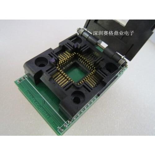 Clamshell 100%New&Original PLCC44-DIP44 IC Burning seat Adapter testing seat Test Socket test bench in the stock free shipping